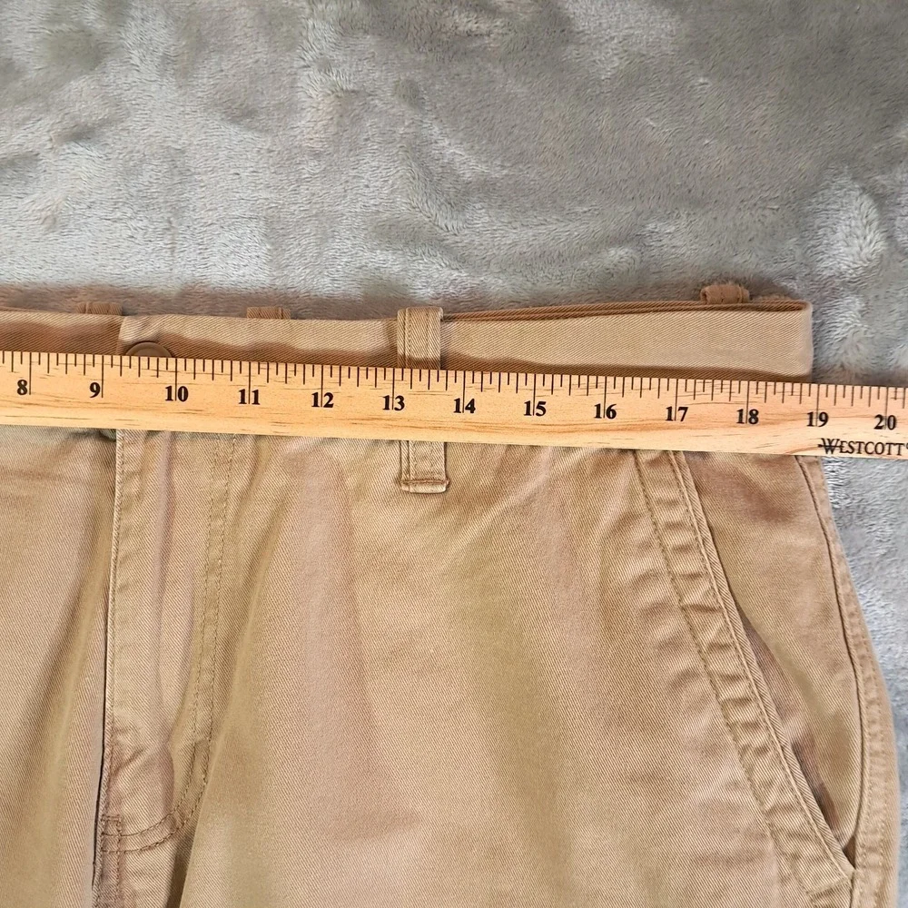 Sonoma Men Khaki Cargo Pants 36x34 Tan Cotton Casual Skater Gorpcore Vintage